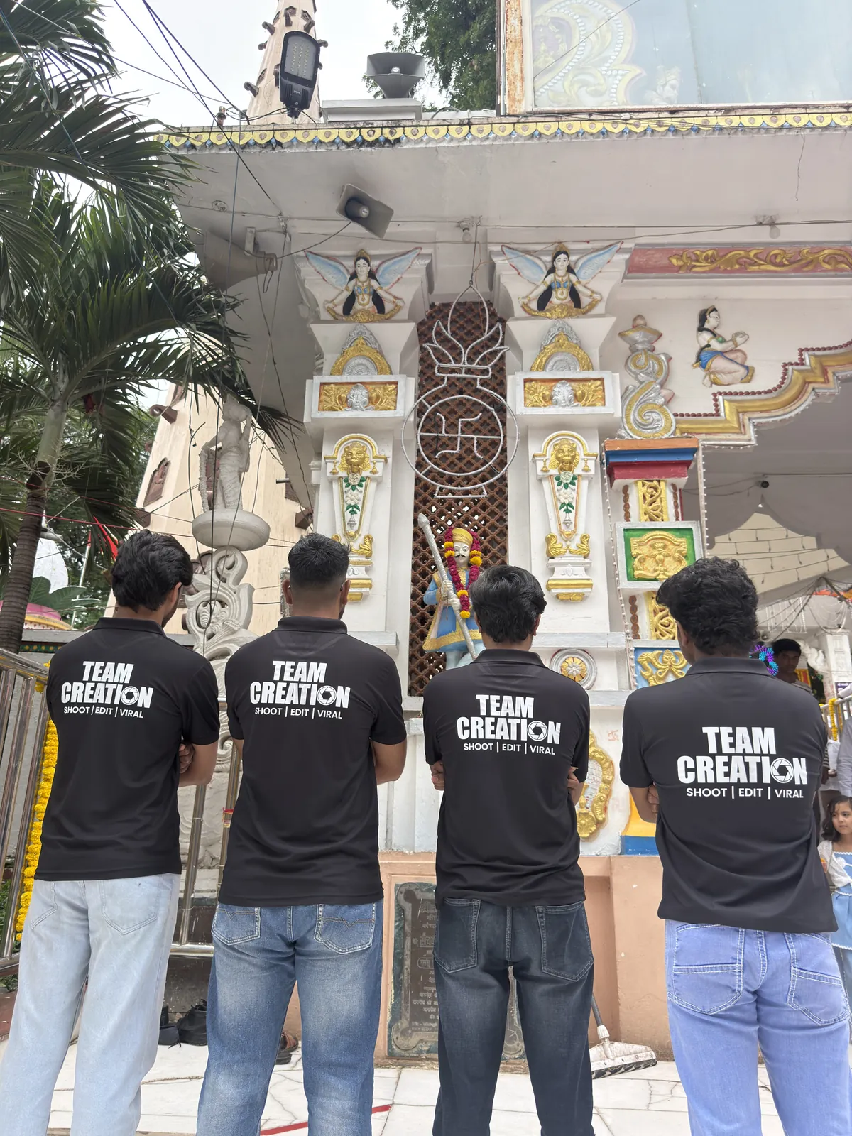 Team Creation crew on location